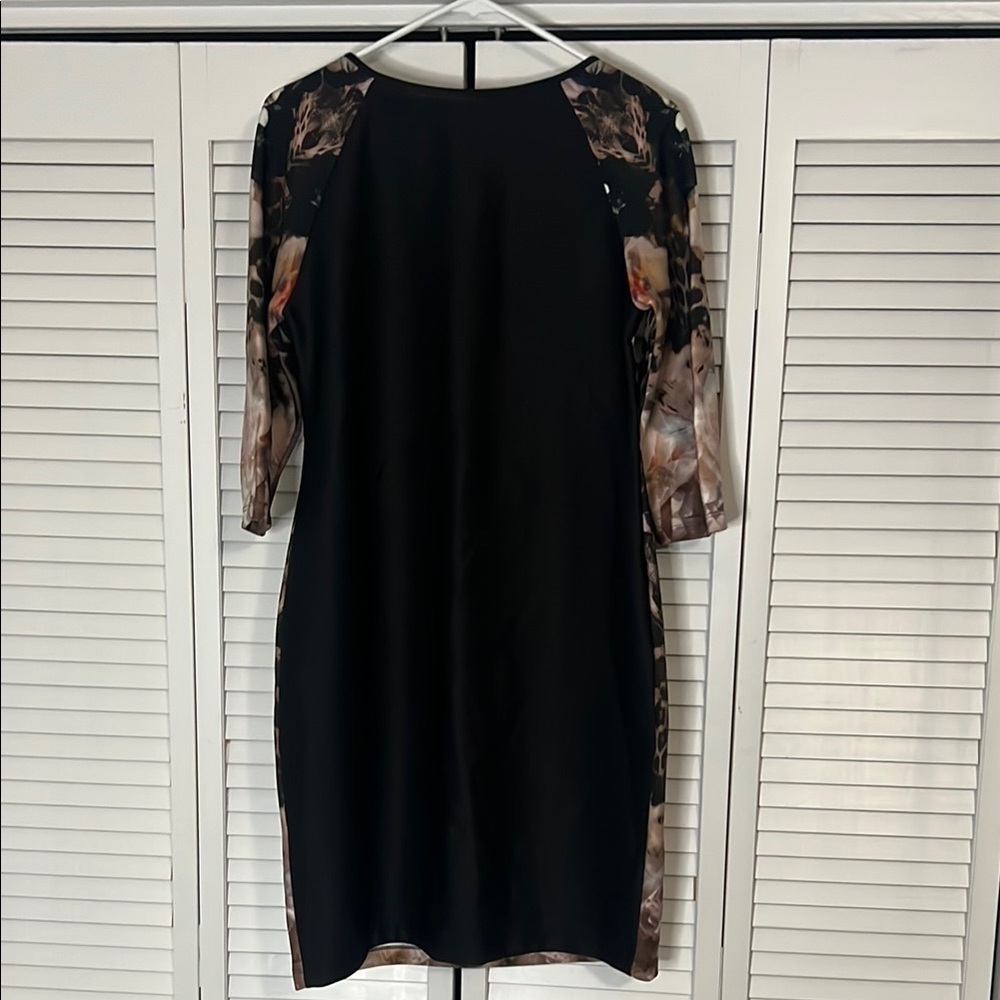 Mini Sheath Dress with 3/4 Raglan Sleeves - Picture 4 of 7